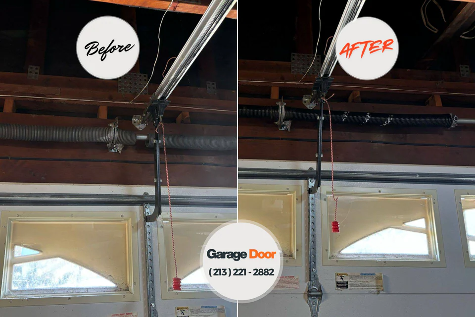 Before and after: garage door company Hayfield, MN